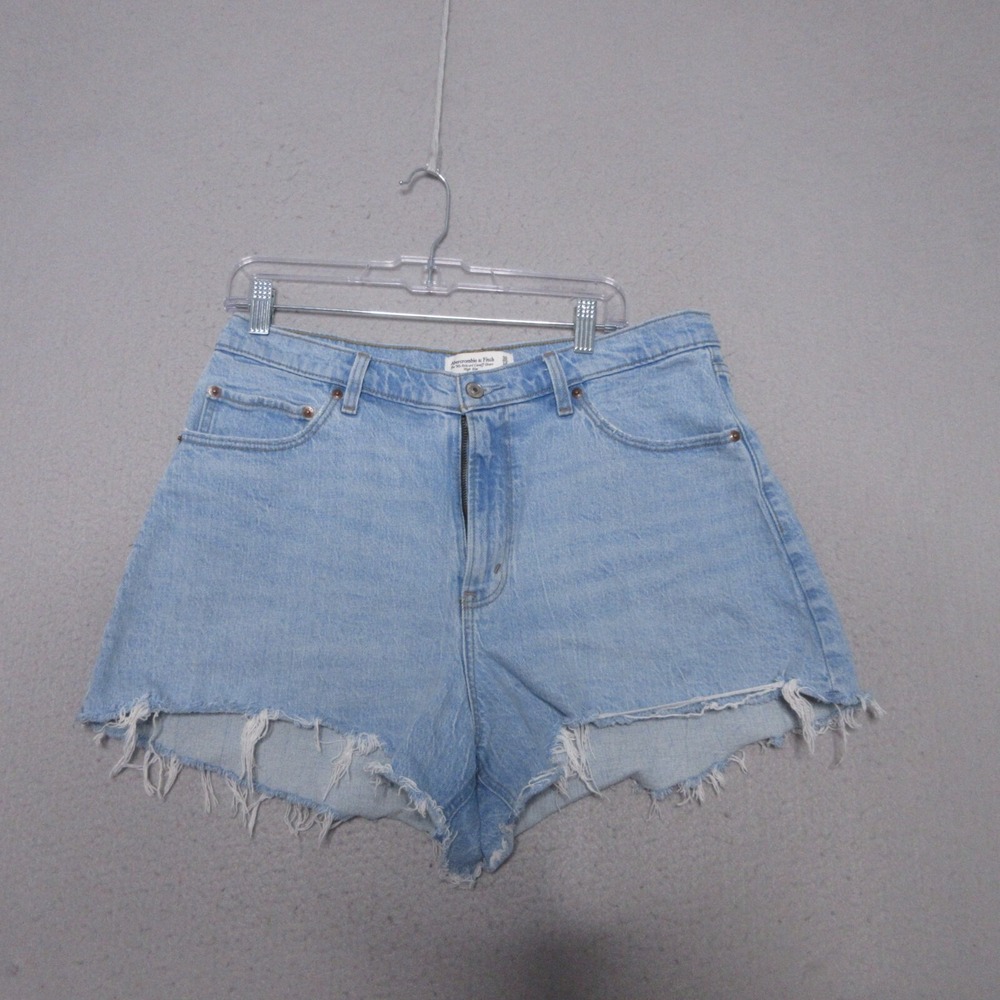 Abercrombie & Fitch Jean Shorts Plus 14 32 Curve Love 90s Relaxed Cut Off